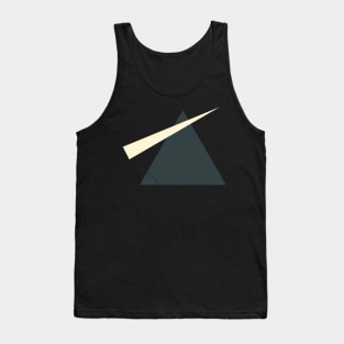 Suprematist sun ray over the mountain and water wave Tank Top